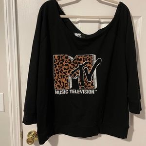 Torrid Off the shoulder sweatshirt